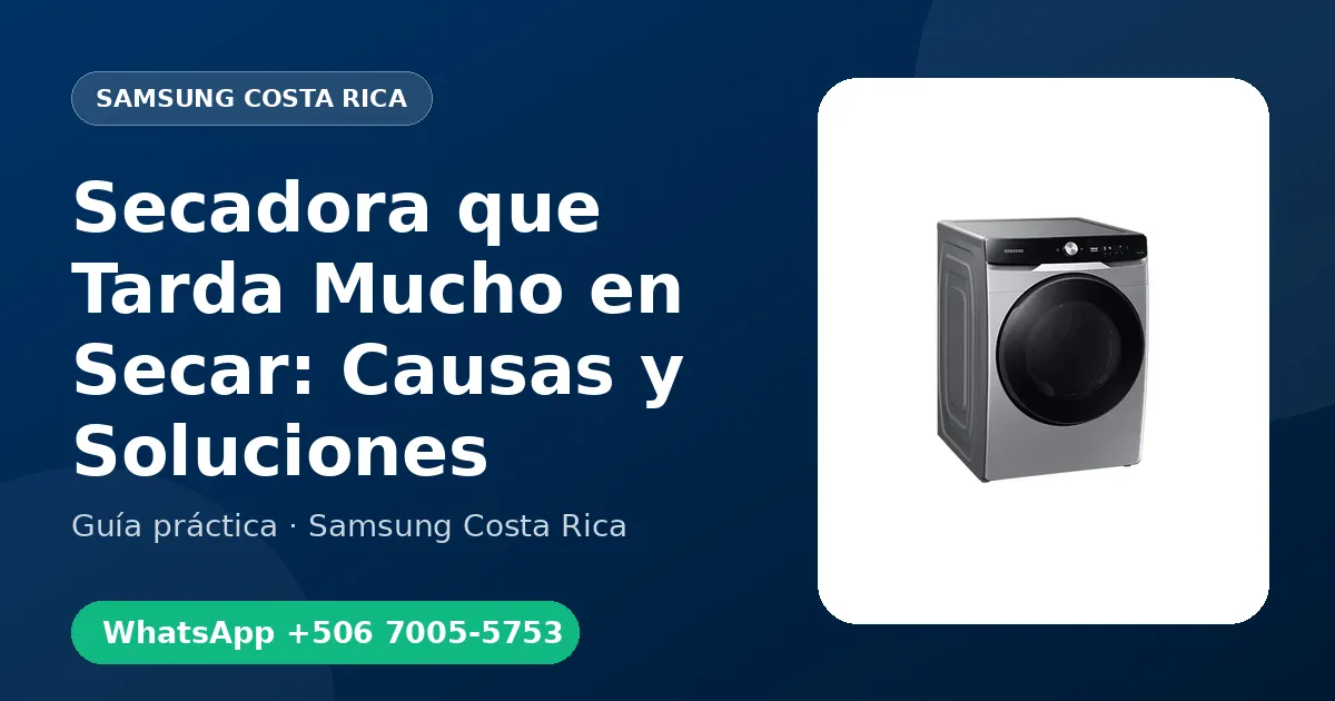 Secadora que Tarda Mucho en Secar: Causas y Soluciones