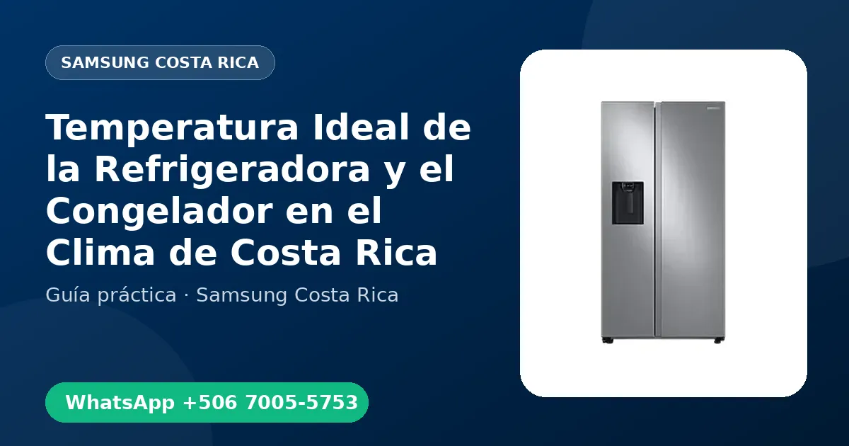 Temperatura Ideal de la Refrigeradora y el Congelador en el Clima de Costa Rica