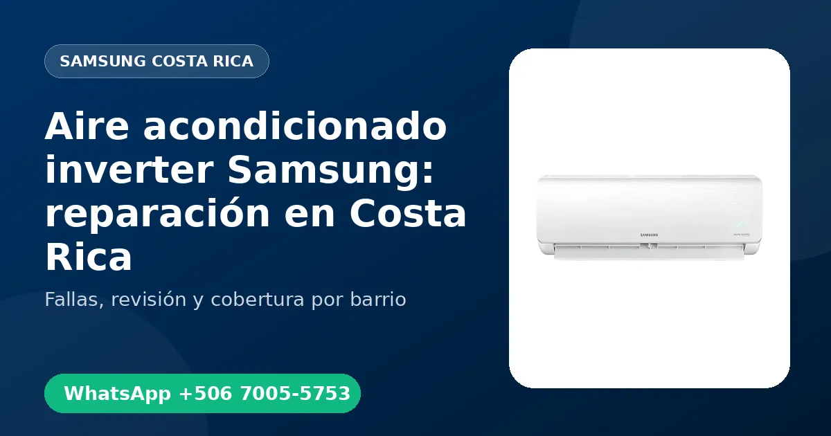 Aire acondicionado inverter Samsung en Moravia