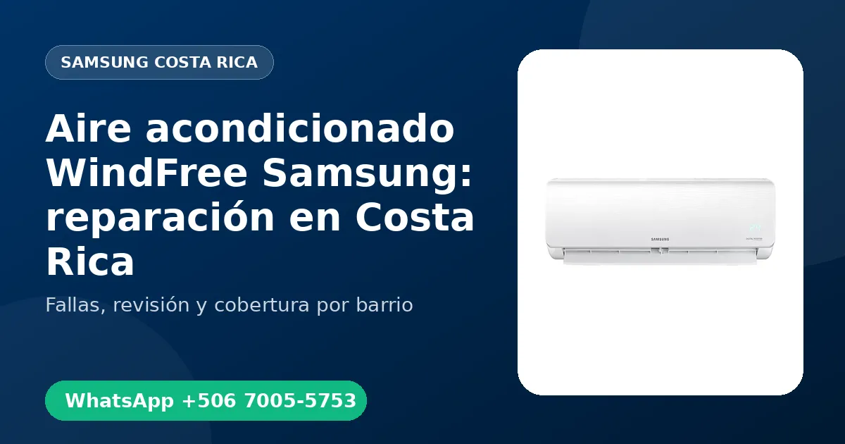 Aire acondicionado WindFree Samsung en Hatillo