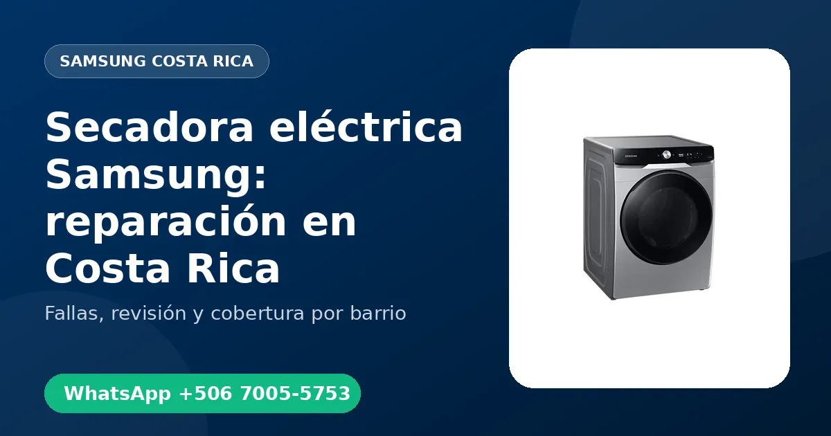 Secadora eléctrica Samsung en Moravia